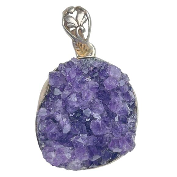 Amethyst Pendant Sterling Silver - Picture 1 of 3